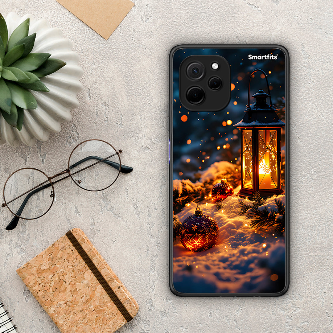 Θήκη Huawei Nova Y61 Christmas Ornaments από τη Smartfits με σχέδιο στο πίσω μέρος και μαύρο περίβλημα | Huawei Nova Y61 Christmas Ornaments Case with Colorful Back and Black Bezels