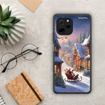 Θήκη Huawei Nova Y61 Christmas Snow από τη Smartfits με σχέδιο στο πίσω μέρος και μαύρο περίβλημα | Huawei Nova Y61 Christmas Snow Case with Colorful Back and Black Bezels