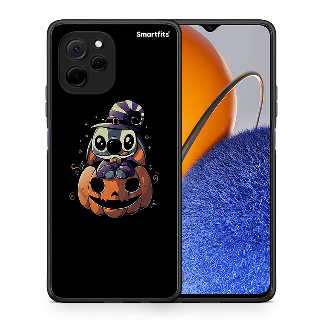 Θήκη Huawei Nova Y61 Halloween Stitch από τη Smartfits με σχέδιο στο πίσω μέρος και μαύρο περίβλημα | Huawei Nova Y61 Halloween Stitch Case with Colorful Back and Black Bezels
