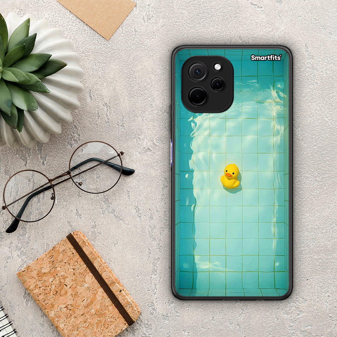 Θήκη Huawei Nova Y61 Yellow Duck από τη Smartfits με σχέδιο στο πίσω μέρος και μαύρο περίβλημα | Huawei Nova Y61 Yellow Duck Case with Colorful Back and Black Bezels