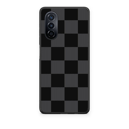 Θήκη Huawei Nova Y70 / Y70 Plus Black and Charcoal Striped Checks από τη Smartfits με σχέδιο στο πίσω μέρος και μαύρο περίβλημα | Huawei Nova Y70 / Y70 Plus Black and Charcoal Striped Checks case with colorful back and black bezels