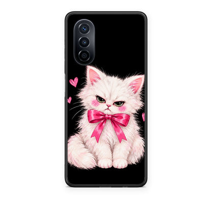 Θήκη Huawei Nova Y70 / Y70 Plus Grumpy Party Kitten on Black από τη Smartfits με σχέδιο στο πίσω μέρος και μαύρο περίβλημα | Huawei Nova Y70 / Y70 Plus Grumpy Party Kitten on Black case with colorful back and black bezels