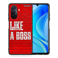 Thumbnail for Θήκη Huawei Nova Y70 Like A Boss από τη Smartfits με σχέδιο στο πίσω μέρος και μαύρο περίβλημα | Huawei Nova Y70 Like A Boss case with colorful back and black bezels