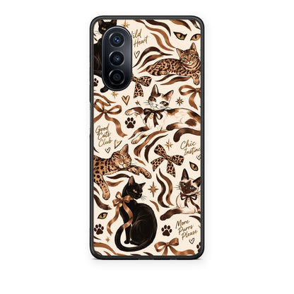 Θήκη Huawei Nova Y70 / Y70 Plus Wild Cats and Animal Print Collage από τη Smartfits με σχέδιο στο πίσω μέρος και μαύρο περίβλημα | Huawei Nova Y70 / Y70 Plus Wild Cats and Animal Print Collage case with colorful back and black bezels