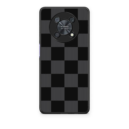 Θήκη Huawei Nova Y90 Black and Charcoal Striped Checks από τη Smartfits με σχέδιο στο πίσω μέρος και μαύρο περίβλημα | Huawei Nova Y90 Black and Charcoal Striped Checks case with colorful back and black bezels