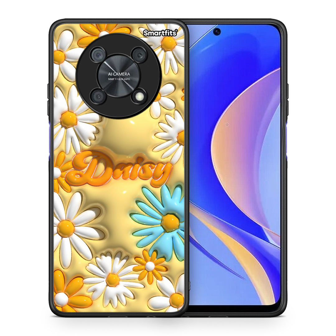 Θήκη Huawei Nova Y90 Bubble Daisies από τη Smartfits με σχέδιο στο πίσω μέρος και μαύρο περίβλημα | Huawei Nova Y90 Bubble Daisies case with colorful back and black bezels