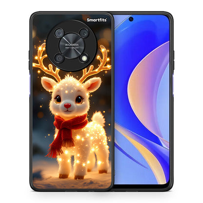 Θήκη Huawei Nova Y90 Christmas Cutie από τη Smartfits με σχέδιο στο πίσω μέρος και μαύρο περίβλημα | Huawei Nova Y90 Christmas Cutie case with colorful back and black bezels