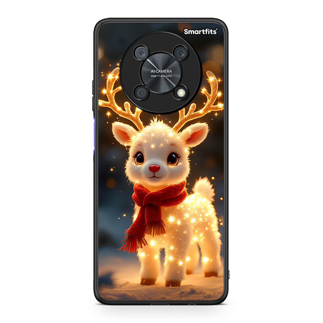 Huawei Nova Y90 Christmas Cutie θήκη από τη Smartfits με σχέδιο στο πίσω μέρος και μαύρο περίβλημα | Smartphone case with colorful back and black bezels by Smartfits
