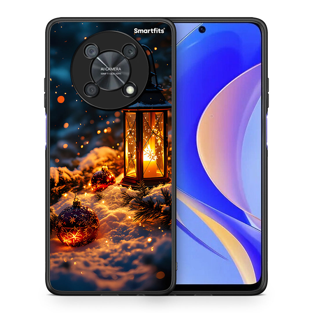 Θήκη Huawei Nova Y90 Christmas Ornaments από τη Smartfits με σχέδιο στο πίσω μέρος και μαύρο περίβλημα | Huawei Nova Y90 Christmas Ornaments case with colorful back and black bezels