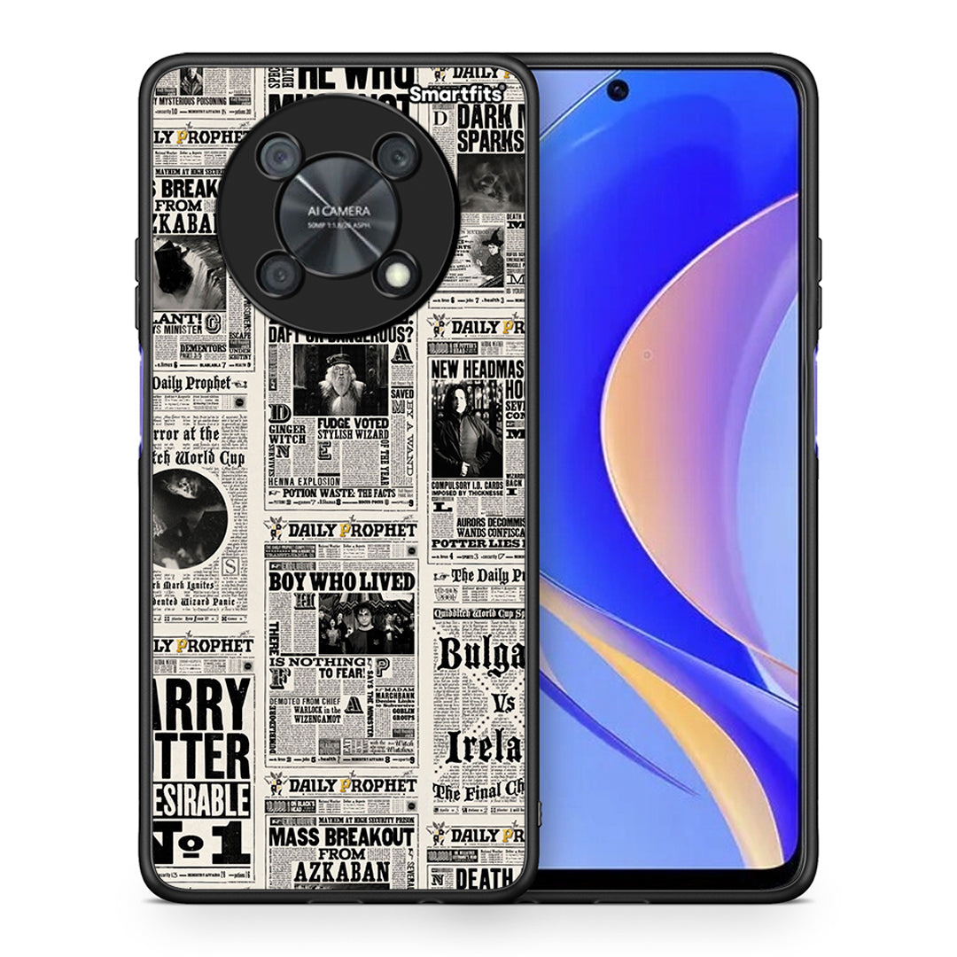 Θήκη Huawei Nova Y90 Harry Paper από τη Smartfits με σχέδιο στο πίσω μέρος και μαύρο περίβλημα | Huawei Nova Y90 Harry Paper case with colorful back and black bezels