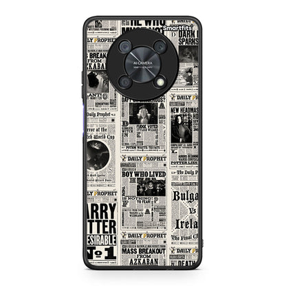 Huawei Nova Y90 Harry Paper θήκη από τη Smartfits με σχέδιο στο πίσω μέρος και μαύρο περίβλημα | Smartphone case with colorful back and black bezels by Smartfits