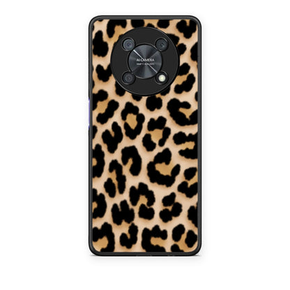 Θήκη Huawei Nova Y90 Leopard Print Tan Small από τη Smartfits με σχέδιο στο πίσω μέρος και μαύρο περίβλημα | Huawei Nova Y90 Leopard Print Tan Small case with colorful back and black bezels