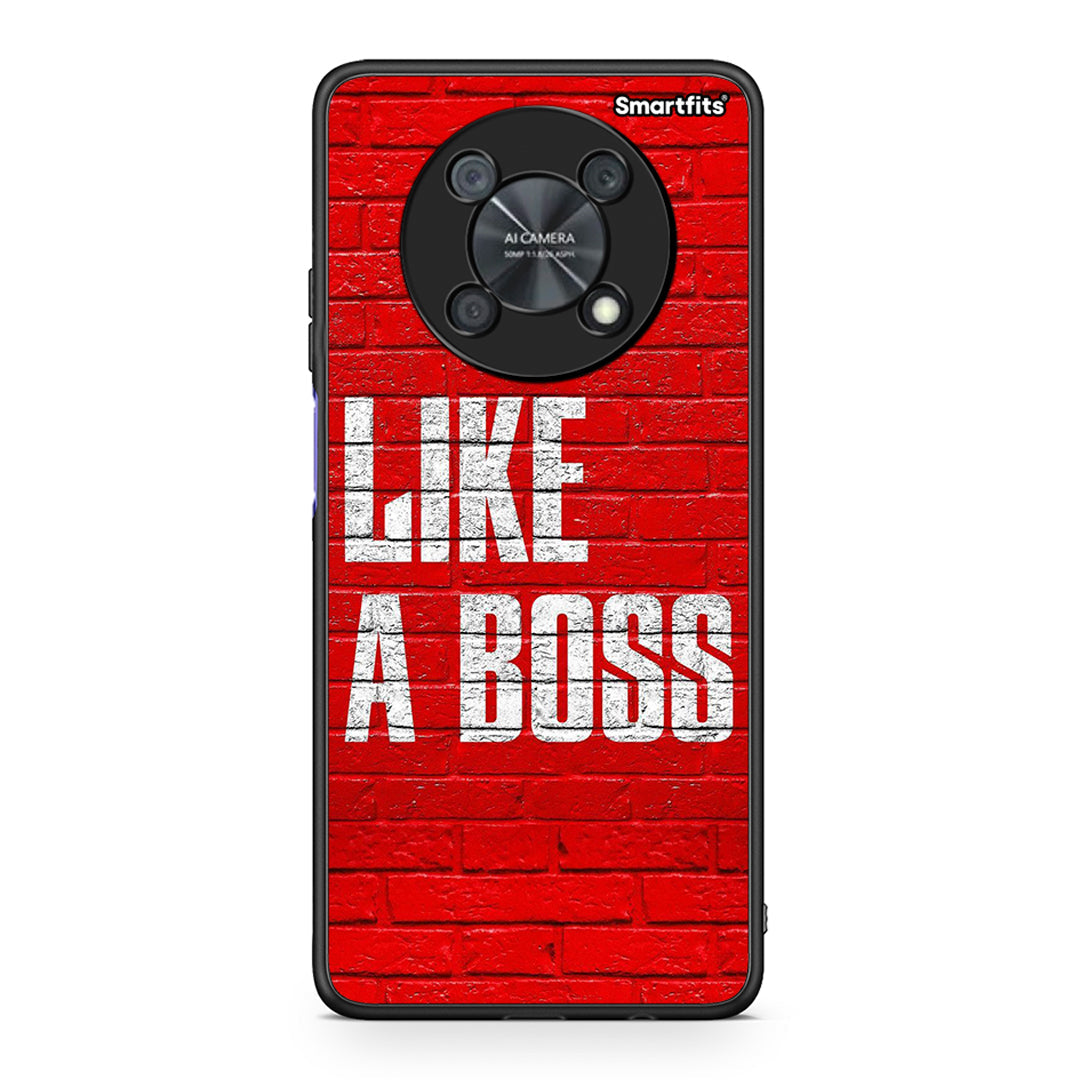 Huawei Nova Y90 Like A Boss θήκη από τη Smartfits με σχέδιο στο πίσω μέρος και μαύρο περίβλημα | Smartphone case with colorful back and black bezels by Smartfits