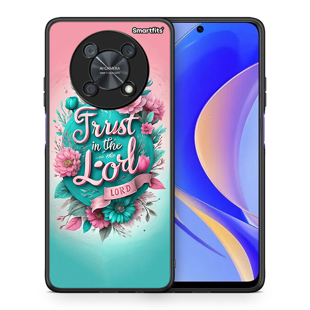 Θήκη Huawei Nova Y90 Lord Trust από τη Smartfits με σχέδιο στο πίσω μέρος και μαύρο περίβλημα | Huawei Nova Y90 Lord Trust case with colorful back and black bezels