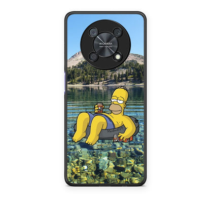 Θήκη Huawei Nova Y90 Summer Happiness από τη Smartfits με σχέδιο στο πίσω μέρος και μαύρο περίβλημα | Huawei Nova Y90 Summer Happiness case with colorful back and black bezels