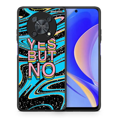 Θήκη Huawei Nova Y90 Yes But No από τη Smartfits με σχέδιο στο πίσω μέρος και μαύρο περίβλημα | Huawei Nova Y90 Yes But No case with colorful back and black bezels