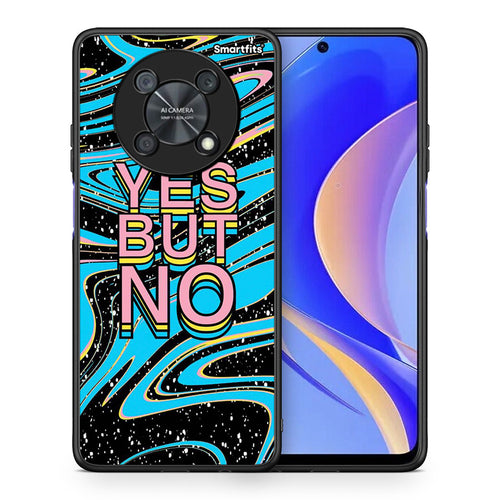 Θήκη Huawei Nova Y90 Yes But No από τη Smartfits με σχέδιο στο πίσω μέρος και μαύρο περίβλημα | Huawei Nova Y90 Yes But No case with colorful back and black bezels