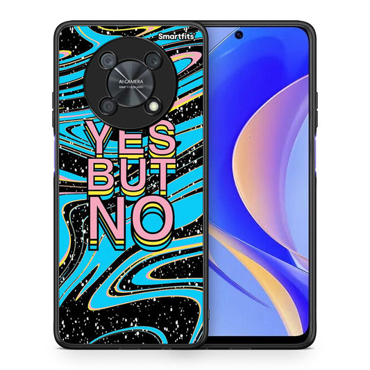 Θήκη Huawei Nova Y90 Yes But No από τη Smartfits με σχέδιο στο πίσω μέρος και μαύρο περίβλημα | Huawei Nova Y90 Yes But No case with colorful back and black bezels