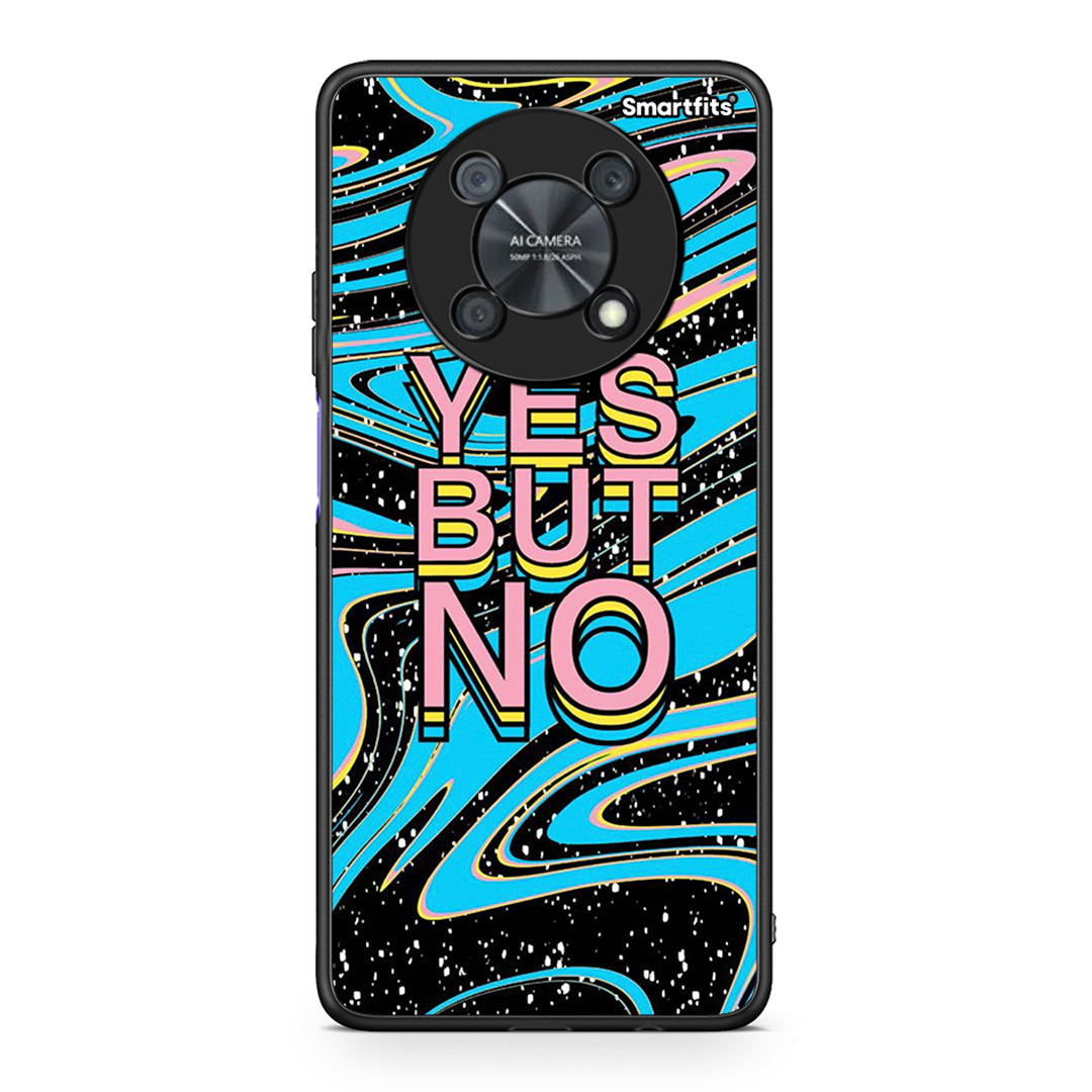 Huawei Nova Y90 Yes But No θήκη από τη Smartfits με σχέδιο στο πίσω μέρος και μαύρο περίβλημα | Smartphone case with colorful back and black bezels by Smartfits