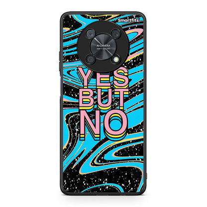 Huawei Nova Y90 Yes But No θήκη από τη Smartfits με σχέδιο στο πίσω μέρος και μαύρο περίβλημα | Smartphone case with colorful back and black bezels by Smartfits