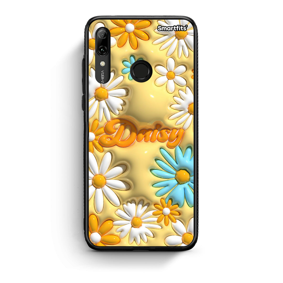 Huawei P Smart 2019 Bubble Daisies θήκη από τη Smartfits με σχέδιο στο πίσω μέρος και μαύρο περίβλημα | Smartphone case with colorful back and black bezels by Smartfits