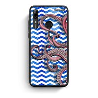 Thumbnail for Huawei P Smart 2019 Chevron Devilfish θήκη από τη Smartfits με σχέδιο στο πίσω μέρος και μαύρο περίβλημα | Smartphone case with colorful back and black bezels by Smartfits