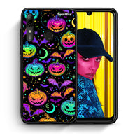 Thumbnail for Θήκη Huawei P Smart 2019 Neon Halloween από τη Smartfits με σχέδιο στο πίσω μέρος και μαύρο περίβλημα | Huawei P Smart 2019 Neon Halloween case with colorful back and black bezels