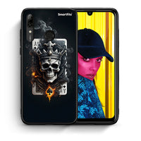 Thumbnail for Θήκη Huawei P Smart 2019 Skull King Ace από τη Smartfits με σχέδιο στο πίσω μέρος και μαύρο περίβλημα | Huawei P Smart 2019 Skull King Ace case with colorful back and black bezels