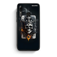 Thumbnail for Huawei P Smart 2019 Skull King Ace θήκη από τη Smartfits με σχέδιο στο πίσω μέρος και μαύρο περίβλημα | Smartphone case with colorful back and black bezels by Smartfits