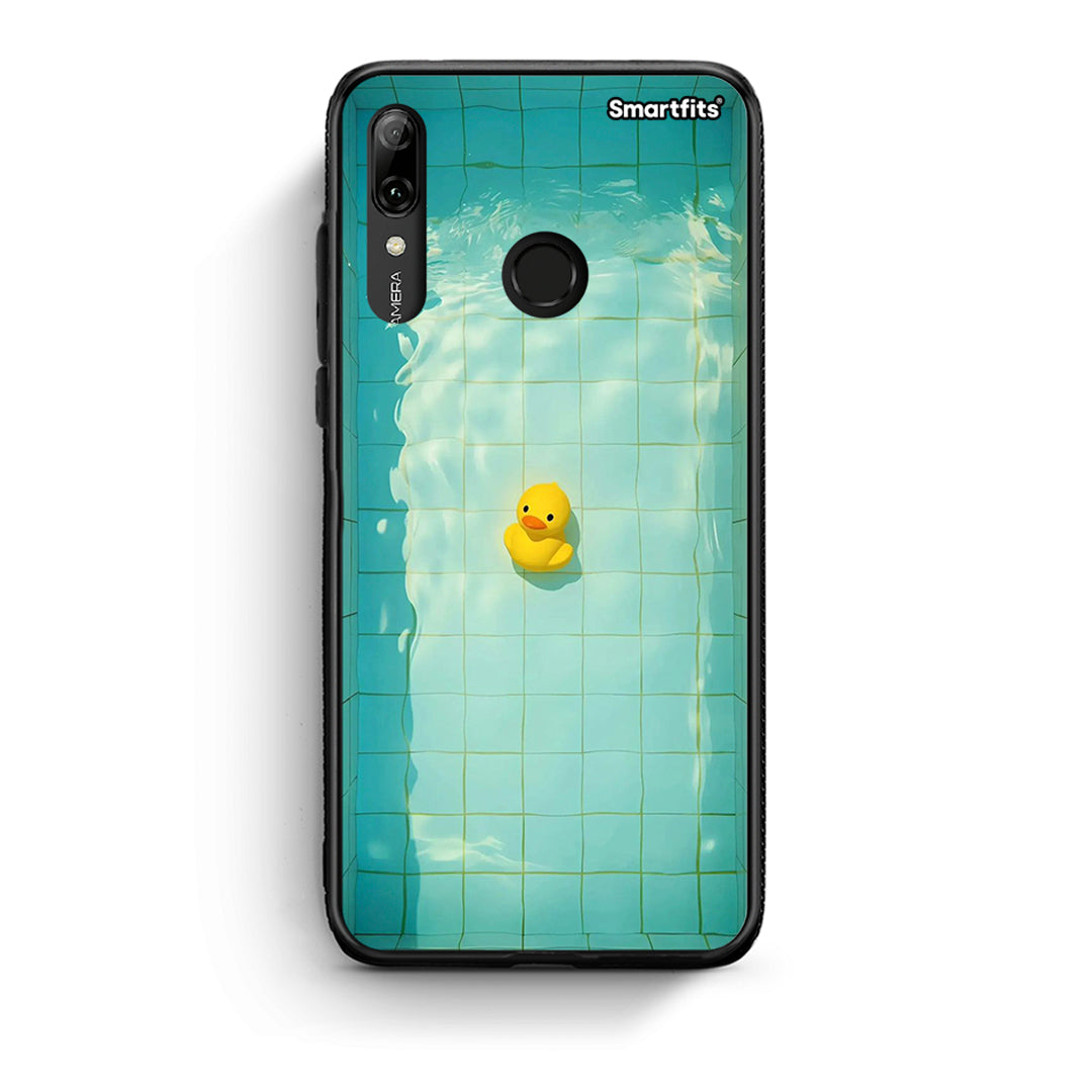 Huawei P Smart 2019 Yellow Duck θήκη από τη Smartfits με σχέδιο στο πίσω μέρος και μαύρο περίβλημα | Smartphone case with colorful back and black bezels by Smartfits