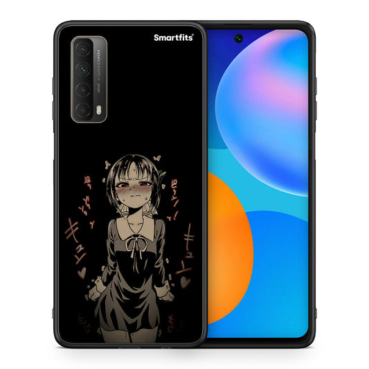 Θήκη Huawei P Smart 2021 Anime Girl από τη Smartfits με σχέδιο στο πίσω μέρος και μαύρο περίβλημα | Huawei P Smart 2021 Anime Girl case with colorful back and black bezels