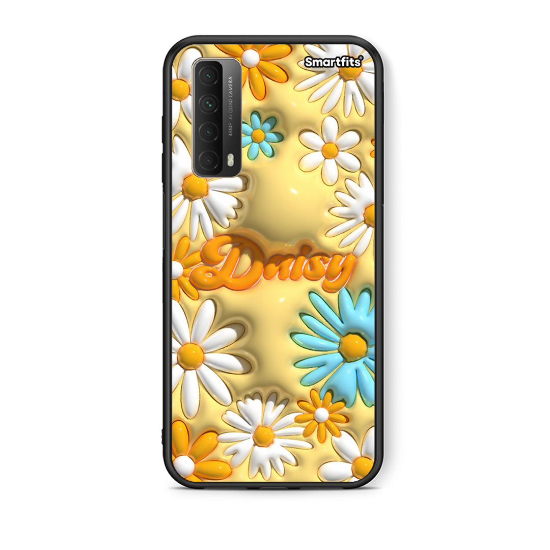 Θήκη Huawei P Smart 2021 Bubble Daisies από τη Smartfits με σχέδιο στο πίσω μέρος και μαύρο περίβλημα | Huawei P Smart 2021 Bubble Daisies case with colorful back and black bezels