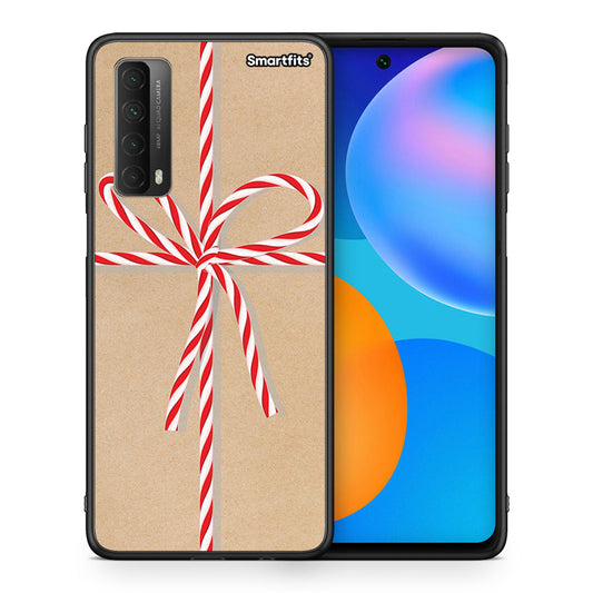 Θήκη Huawei P Smart 2021 Christmas Gift από τη Smartfits με σχέδιο στο πίσω μέρος και μαύρο περίβλημα | Huawei P Smart 2021 Christmas Gift case with colorful back and black bezels