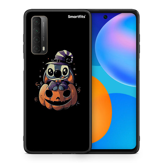 Θήκη Huawei P Smart 2021 Halloween Stitch από τη Smartfits με σχέδιο στο πίσω μέρος και μαύρο περίβλημα | Huawei P Smart 2021 Halloween Stitch case with colorful back and black bezels