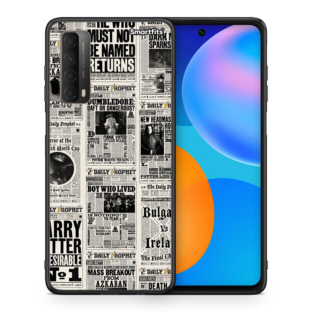 Θήκη Huawei P Smart 2021 Harry Paper από τη Smartfits με σχέδιο στο πίσω μέρος και μαύρο περίβλημα | Huawei P Smart 2021 Harry Paper case with colorful back and black bezels