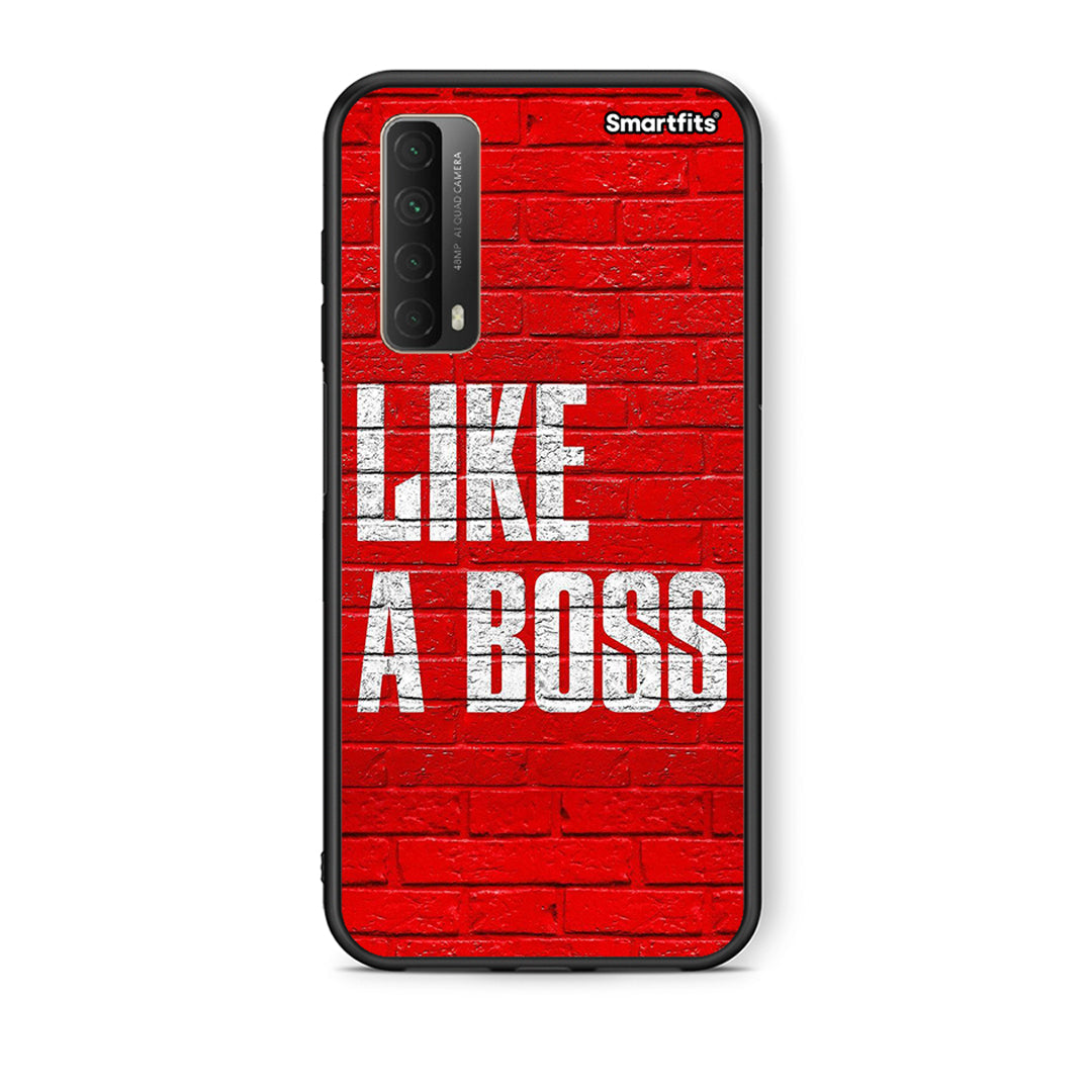 Θήκη Huawei P Smart 2021 Like A Boss από τη Smartfits με σχέδιο στο πίσω μέρος και μαύρο περίβλημα | Huawei P Smart 2021 Like A Boss case with colorful back and black bezels