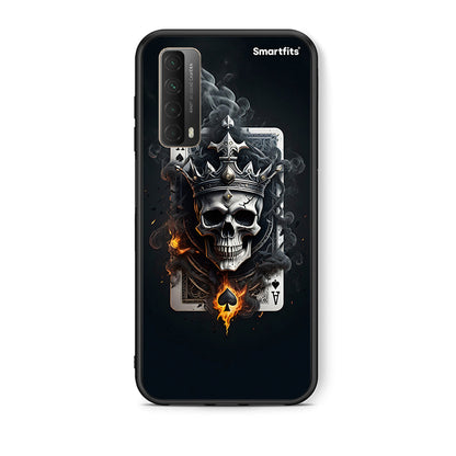 Θήκη Huawei P Smart 2021 Skull King Ace από τη Smartfits με σχέδιο στο πίσω μέρος και μαύρο περίβλημα | Huawei P Smart 2021 Skull King Ace case with colorful back and black bezels
