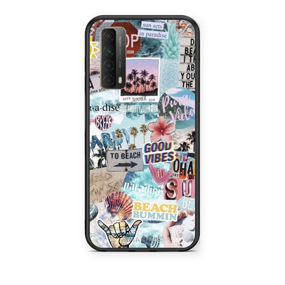 Θήκη Huawei P Smart 2021 Summer Vibes από τη Smartfits με σχέδιο στο πίσω μέρος και μαύρο περίβλημα | Huawei P Smart 2021 Summer Vibes case with colorful back and black bezels