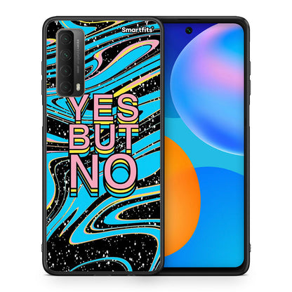 Θήκη Huawei P Smart 2021 Yes But No από τη Smartfits με σχέδιο στο πίσω μέρος και μαύρο περίβλημα | Huawei P Smart 2021 Yes But No case with colorful back and black bezels