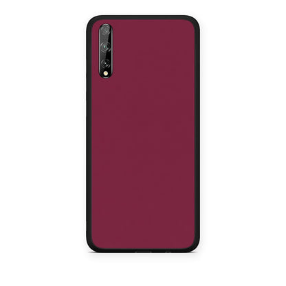 Θήκη Huawei P Smart S Burgundy από τη Smartfits με σχέδιο στο πίσω μέρος και μαύρο περίβλημα | Huawei P Smart S Burgundy case with colorful back and black bezels