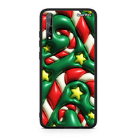 Thumbnail for Huawei P Smart S Christmas Bubbles θήκη από τη Smartfits με σχέδιο στο πίσω μέρος και μαύρο περίβλημα | Smartphone case with colorful back and black bezels by Smartfits