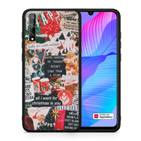 Thumbnail for Θήκη Huawei P Smart S Christmas Happiness από τη Smartfits με σχέδιο στο πίσω μέρος και μαύρο περίβλημα | Huawei P Smart S Christmas Happiness case with colorful back and black bezels