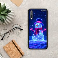 Thumbnail for Christmas Neon Snowman - Huawei P Smart S θήκη