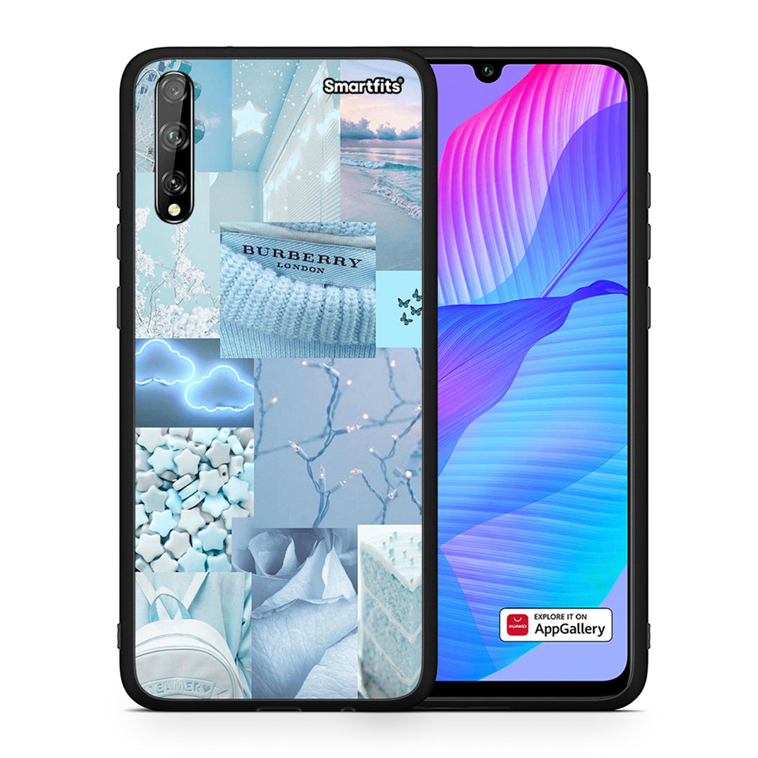 Θήκη Huawei P Smart S Ciel Aesthetic Collage από τη Smartfits με σχέδιο στο πίσω μέρος και μαύρο περίβλημα | Huawei P Smart S Ciel Aesthetic Collage case with colorful back and black bezels