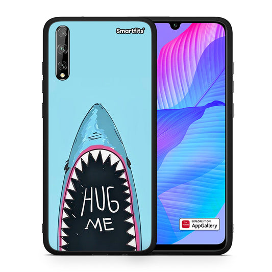 Θήκη Huawei P Smart S Hug Me από τη Smartfits με σχέδιο στο πίσω μέρος και μαύρο περίβλημα | Huawei P Smart S Hug Me case with colorful back and black bezels
