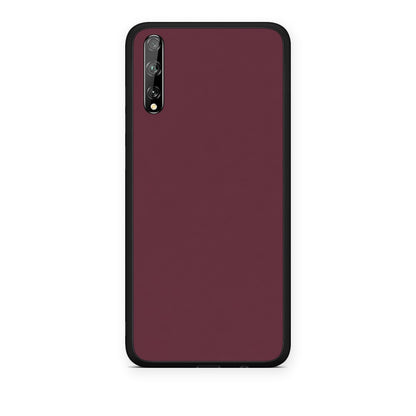 Θήκη Huawei P Smart S Muted Burgundy από τη Smartfits με σχέδιο στο πίσω μέρος και μαύρο περίβλημα | Huawei P Smart S Muted Burgundy case with colorful back and black bezels