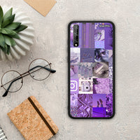 Thumbnail for Purple Aesthetic Collage - Huawei P Smart S θήκη