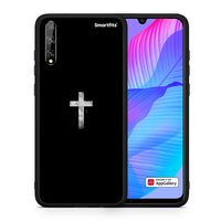 Thumbnail for Θήκη Huawei P Smart S White Cross από τη Smartfits με σχέδιο στο πίσω μέρος και μαύρο περίβλημα | Huawei P Smart S White Cross case with colorful back and black bezels