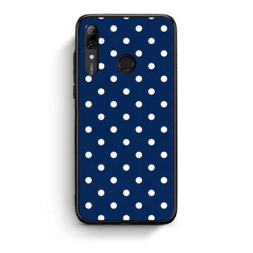 Θήκη Huawei P Smart 2019 White Small Polka Dots on Navy από τη Smartfits με σχέδιο στο πίσω μέρος και μαύρο περίβλημα | Huawei P Smart 2019 White Small Polka Dots on Navy case with colorful back and black bezels