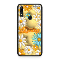 Thumbnail for Huawei P Smart Z Bubble Daisies θήκη από τη Smartfits με σχέδιο στο πίσω μέρος και μαύρο περίβλημα | Smartphone case with colorful back and black bezels by Smartfits